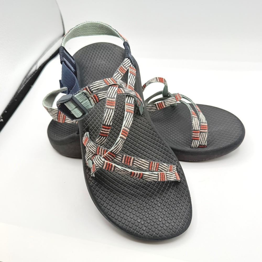 Chaco Z/Cloud 2 Sandal Women 8 Black Multi Strappy Hiking Very Good Condition
